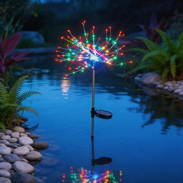 Solar Starburst String Lights, 8-Mode Remote Fairy Tale Lights,
