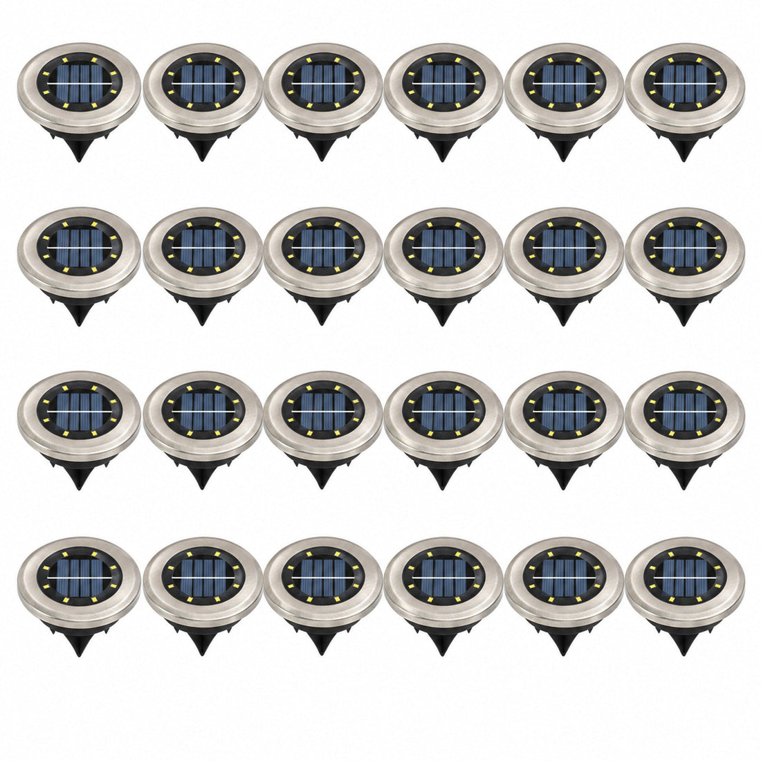 SCENOVIA solar buried lights 24 pack, white background
