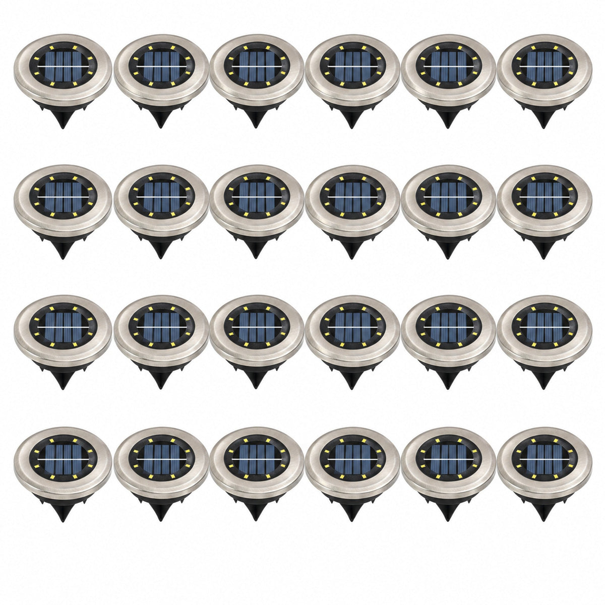 SCENOVIA solar buried lights 24 pack, white background