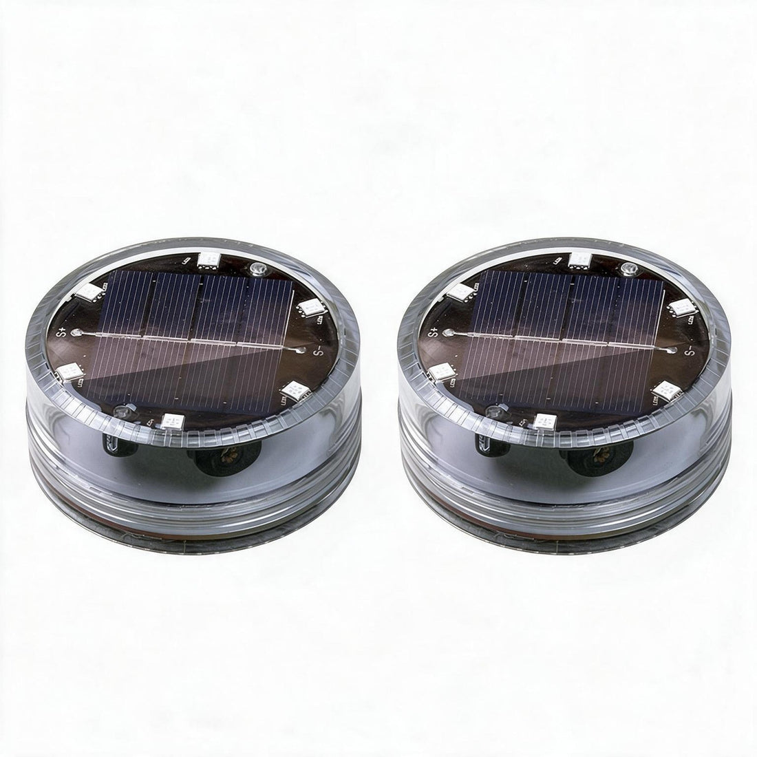 SCENOVIA solar pool lights 2 pack, white background
