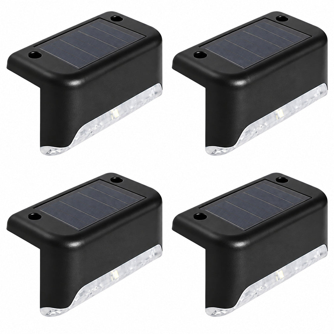 SCENOVIA solar step lights 4 pack, white background