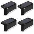 SCENOVIA solar step lights 4 pack, white background