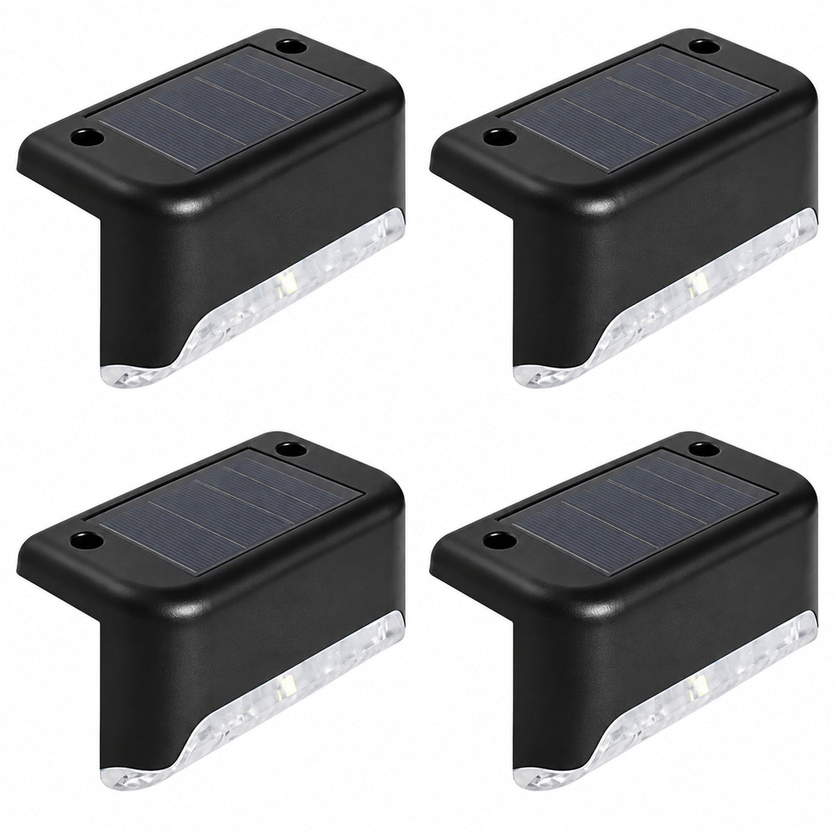 SCENOVIA solar step lights 4 pack, white background